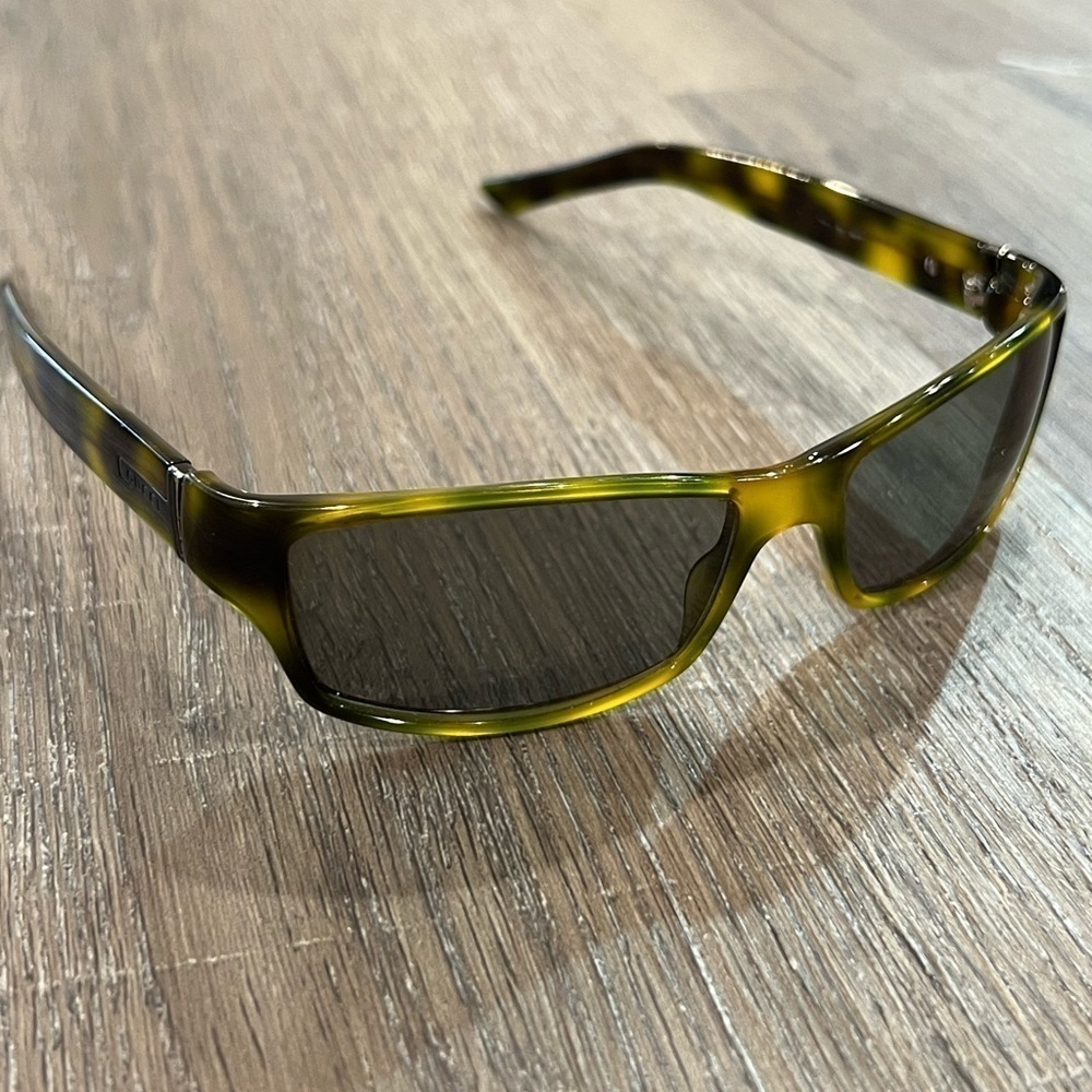 Authentic Gucci Tortoise Shell Art Deco Modern Made in Italy Sunglasses - Picture 5 of 6